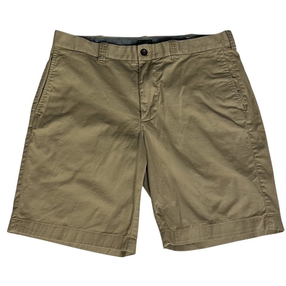 J Crew Mens Chino Shorts Size 33x9 Beige Stretch Outdoor‎ Pants